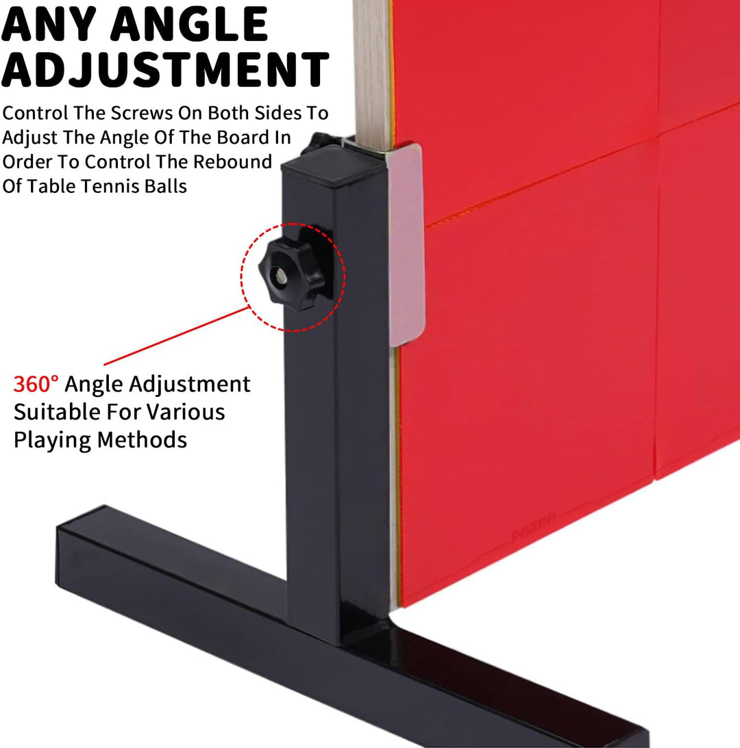 Tischtennis Rebound Board Tischtennis Returnbrett Mit 8-Roten Gummis Tischtennisplatte Rebounder Für