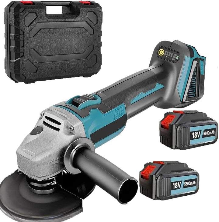 Akku-Winkelschleifer, Kompatibel mit Makita Bürstenlos,18V Kabelloses Trennschleifer Scheibe 125mm S