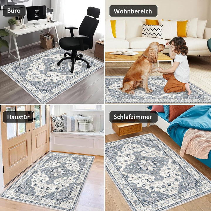 Bodenschutzmatte Bürostuhl 90X120 cm: Luxuriöse Bedruckter Stoff Bürostuhl Unterlage für Parkett und