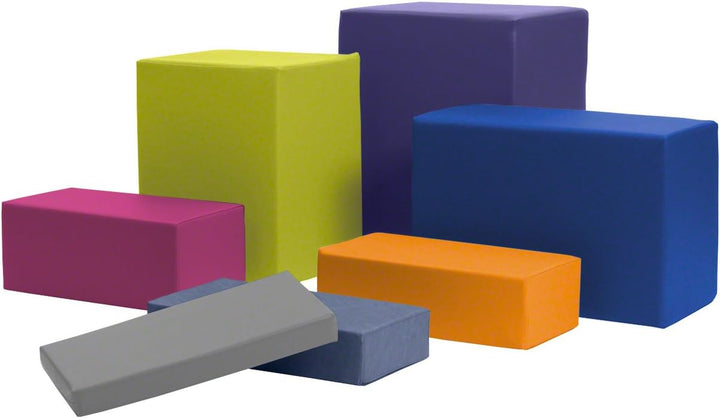 Sport-Tec Stufen-Lagerungskissen Stufenlagerungswürfel Lagerungswürfel 50x25x20 cm schwarz, schwarz