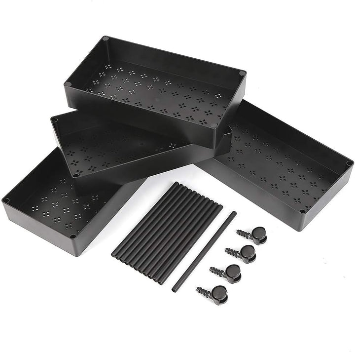 Wefun 4 Schichten Nischenregal Aufbewahrung Badregal Ordnungswagen mit Rollen zum Küche Wohnzimmer S