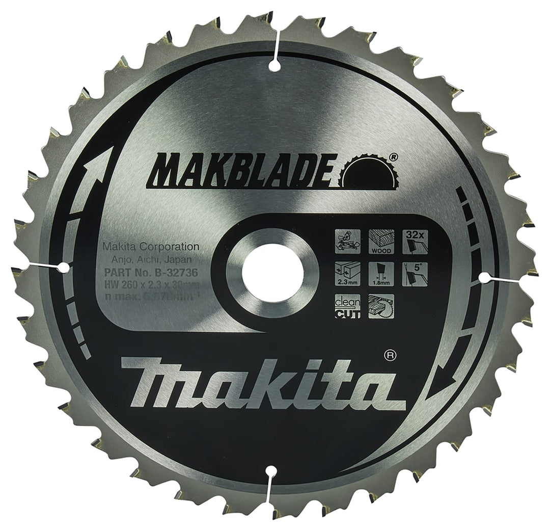 Makita Makblade Saegeblatt, 260 x 30 mm, 32Z, B-32736