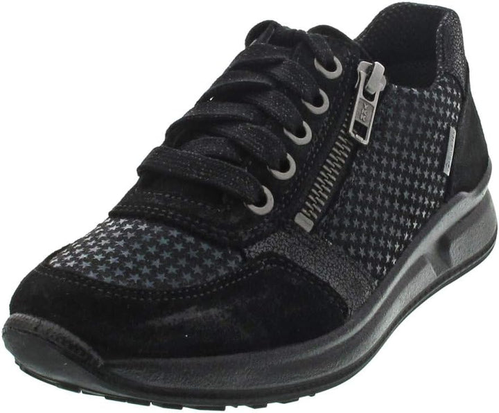Superfit Mädchen MERIDA Sneaker 31 EU Schwarz Schwarz 0100, 31 EU Schwarz Schwarz 0100