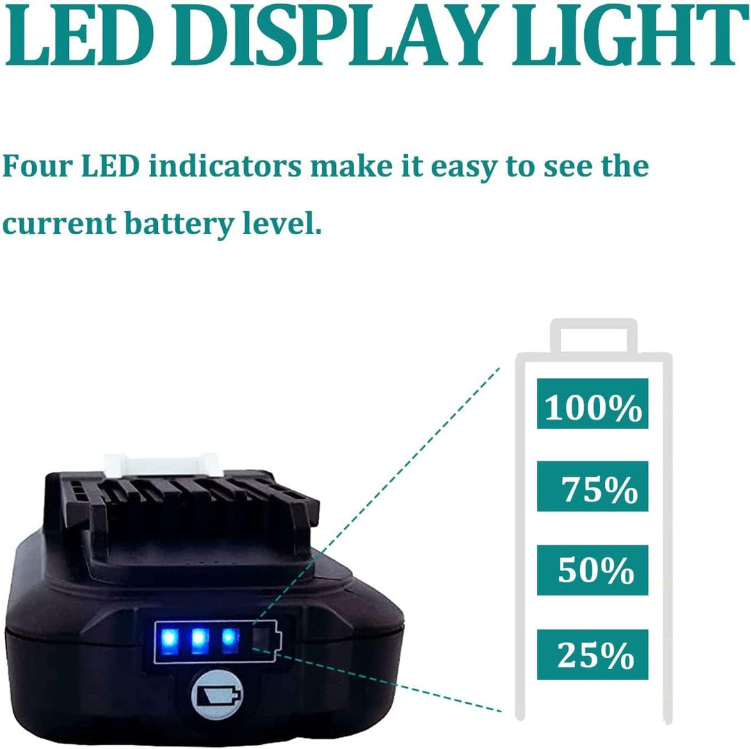 FengWings® BL1021B BL1016 2.0Ah Ersetzen für Akku Makita 12V BL1021B Mit Ladegerät DC10WD DC10SB, Er