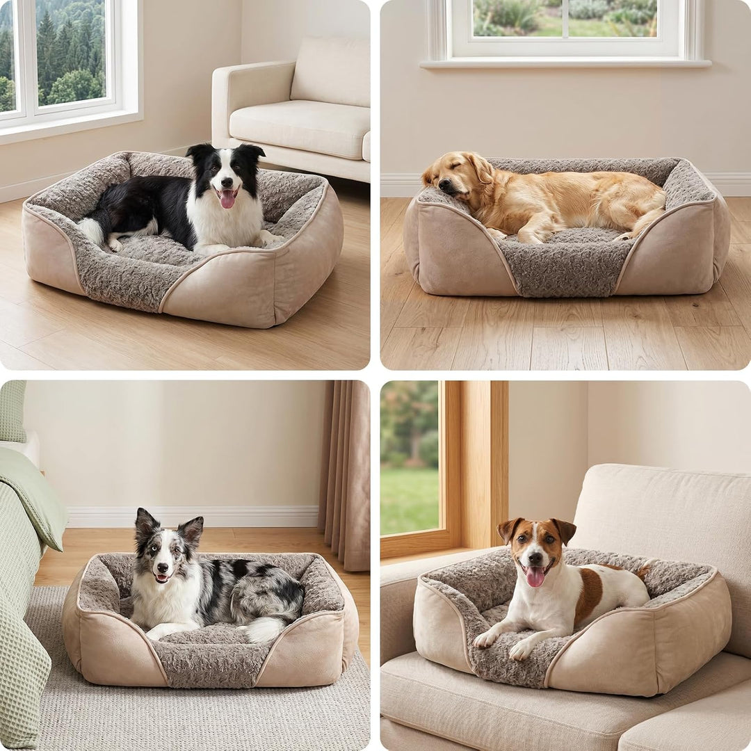 JOEJOY Hundebett Mittelgrosse Hunde, Anti-Angst Hundekorb rutschfest Hundebetten, Hundebett Waschbar