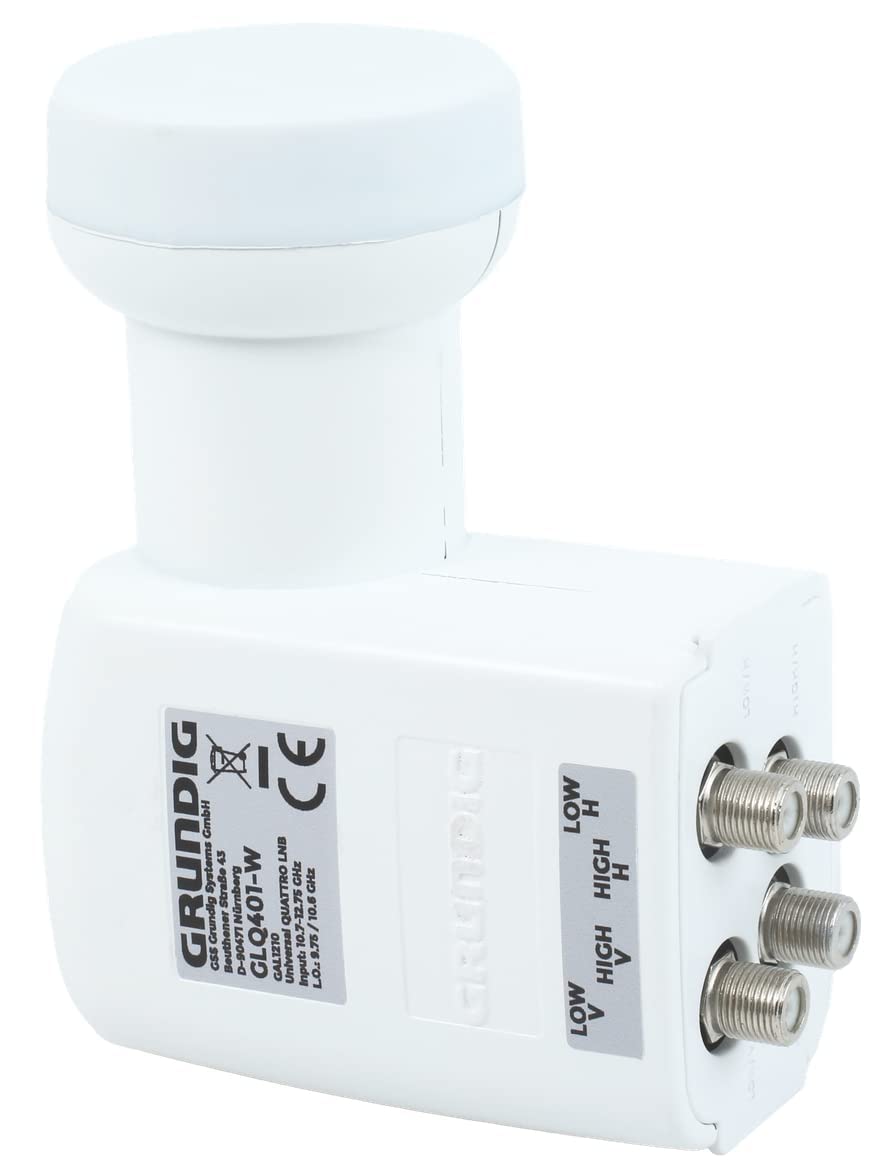 [Test SEHR GUT *] GSS Quattro LNB Weiss für Multischalter, Multiswitch geeignet - mit LTE Filter - S