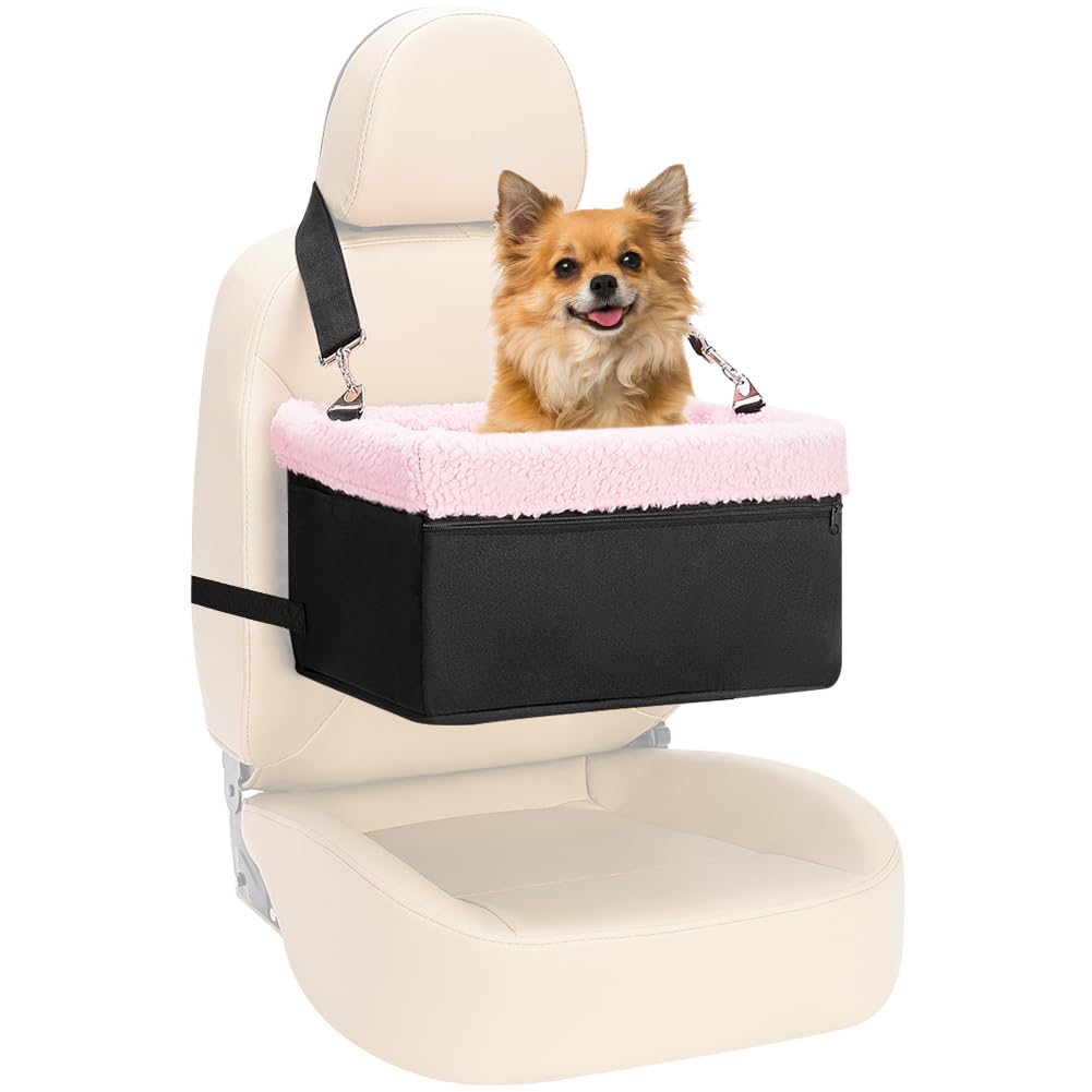 Hunde-Autositz für kleine Hunde, Erhöhter Hundesitz für Hunde Welpenautositz Hundeaussicht, Haustier