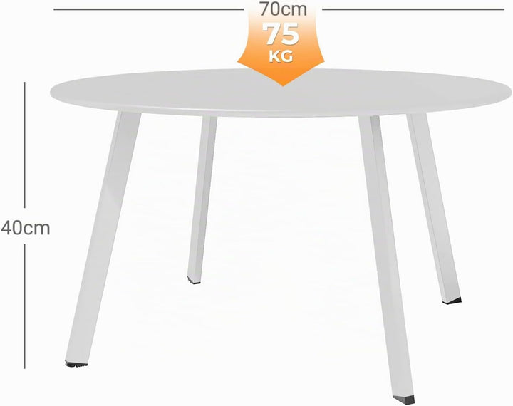 Grand patio Kaffeetisch Beistelltisch Outdoor Tisch Balkontisch, Einfacher Aufbau, Beistelltisch für