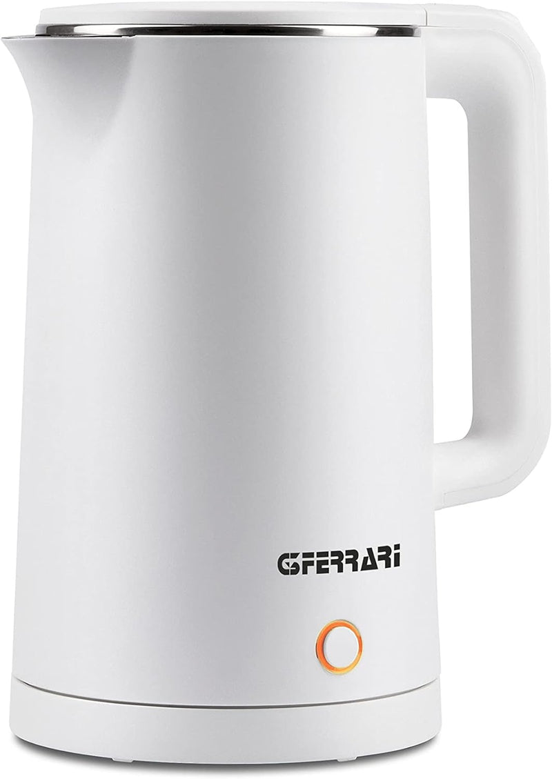 G3 Ferrari G10158 Wasserkocher "Essential", Edelstahl, 1,8 Liter, weiss