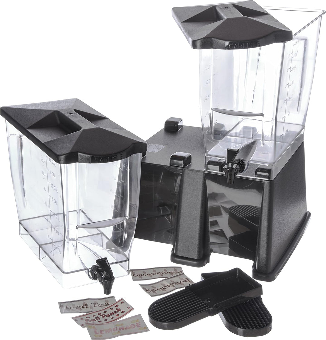 Carlisle TrimLine 1085303 Getränkespender mit Doppelboden, 1,8 l, Schwarz