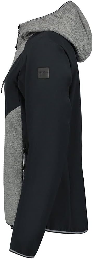 ICEPEAK Herren Outdoorjacke DANFORT 48 schwarz/graumeliert, 48 schwarz/graumeliert