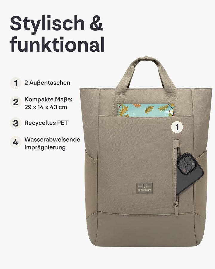 Johnny Urban Wickelrucksack & Wickeltasche für Kinderwagen - Blair - Kinderwagentasche mit vielen Fä
