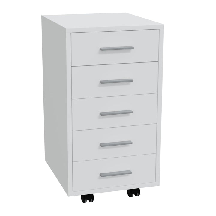 HAGO24 | Rollcontainer | Bürocontainer | Büroschrank | Aktenschrank | Rollschrank | 5 Schubladen | A