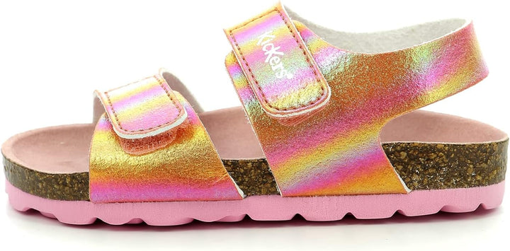 Kickers Unisex Kinder Summerkro Sandale, Rose Rainbow