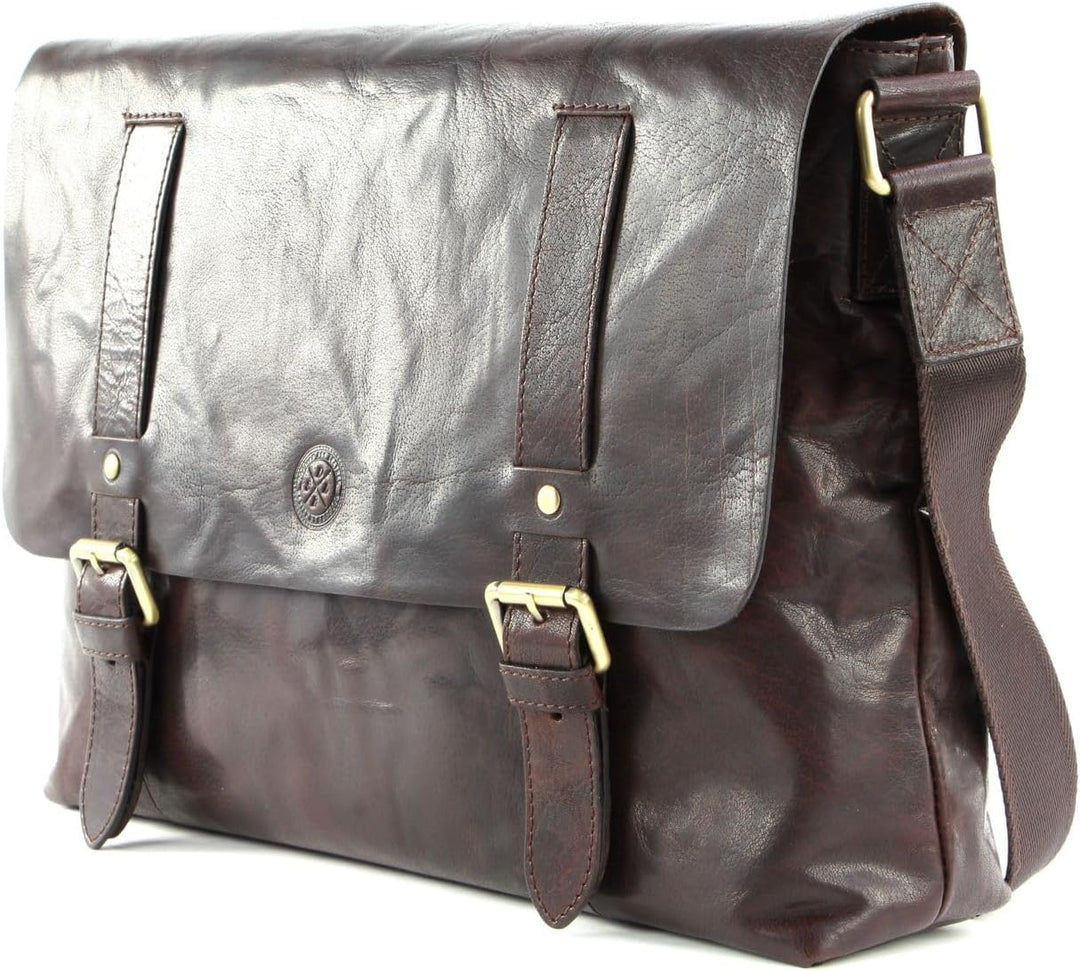 SADDLER Ryan Messenger Bag Dark Brown