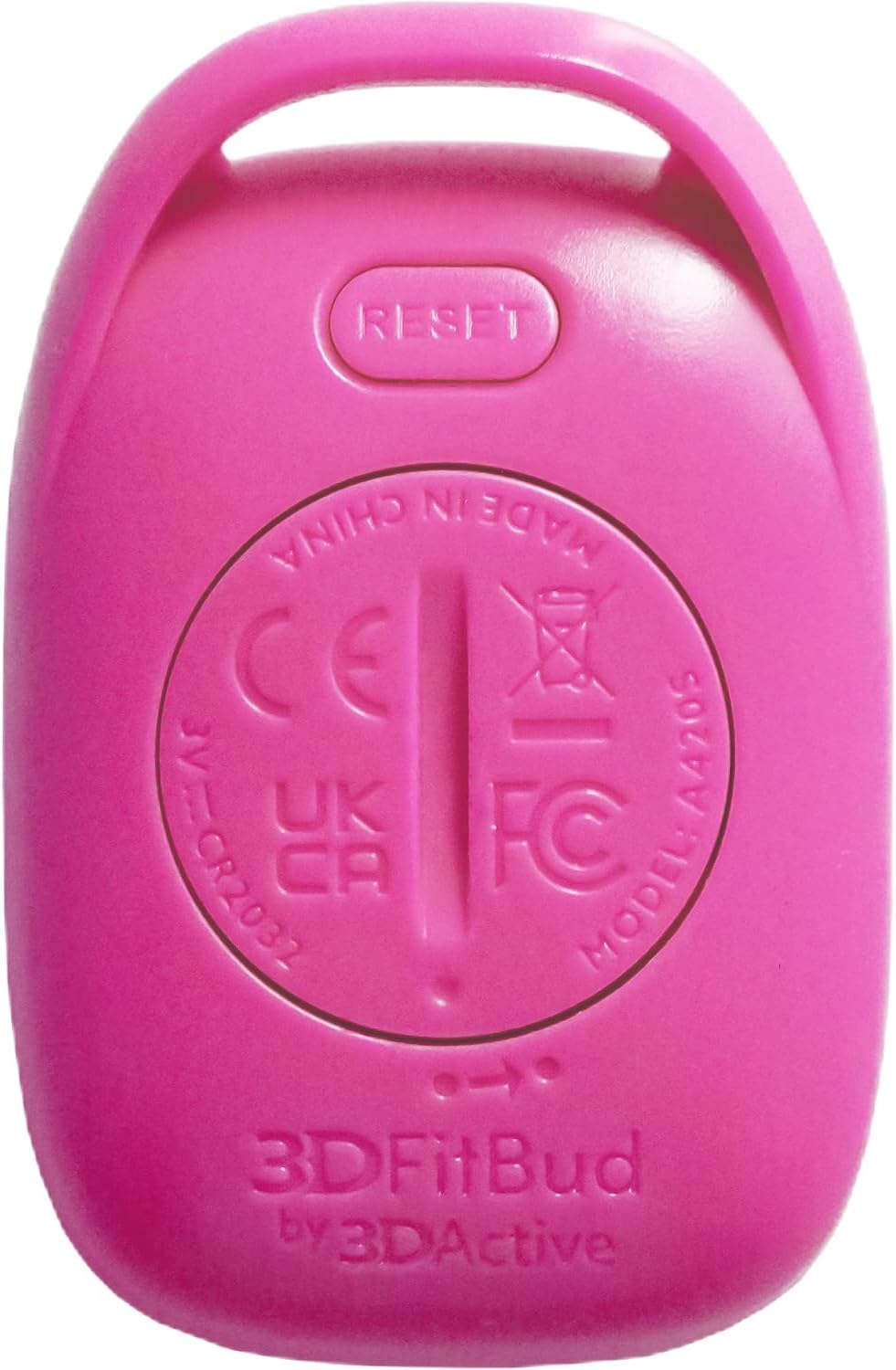 3DFitBud Einfacher Schrittzähler Walking 3D Schrittzähler mit Clip und Umhängeband, A420S Pink, Pink