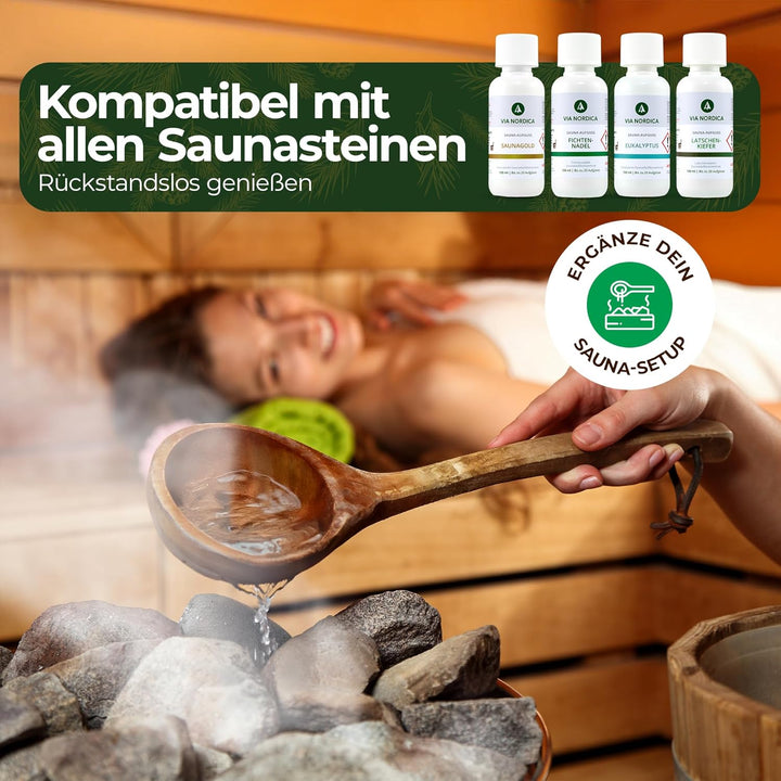 Via Nordica - Saunaaufguss Set Durchatmen 4x100ml Sauna Aufguss