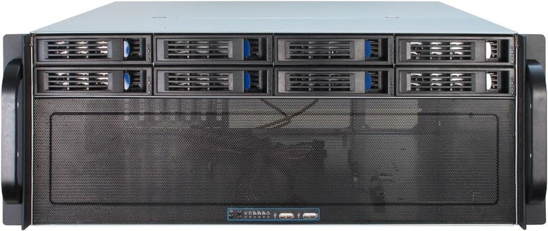 Inter-Tech 88887191 Case IPC Storage 4U-4408, o.PSU, Schwarz, Silber