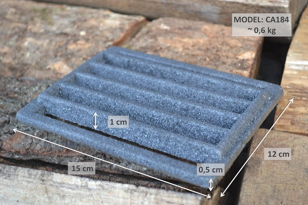 SEZAM 15 x 12 cm Gussrost Ofenrost Ascherost Gussrost verschiedene Durchmesser, Kaminrost passend Ka