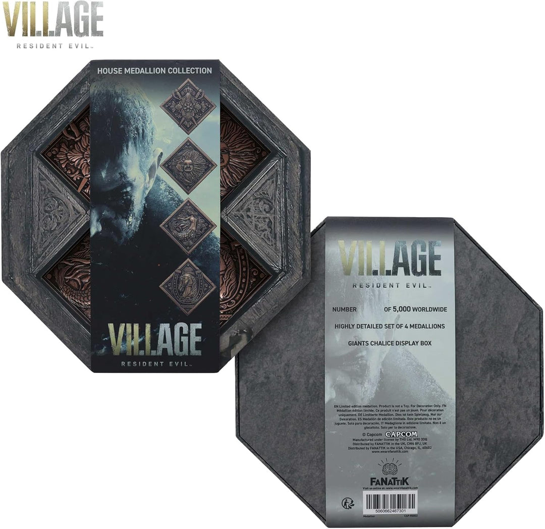 FANATTIK Resident Evil VIII – Dorfnachbildung Hauswappen Medaillon Kollektion, Einheitsgrösse, Kunst