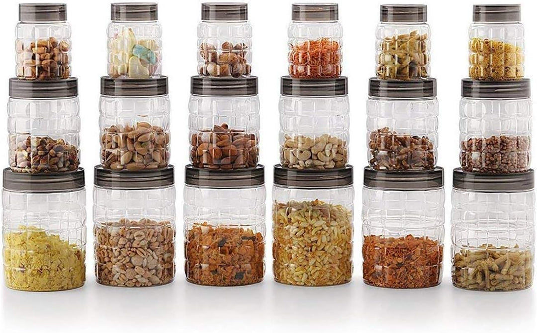 Cello Checkers PET-Kanister-Set, Kunststoff, 18-teilig, transparent