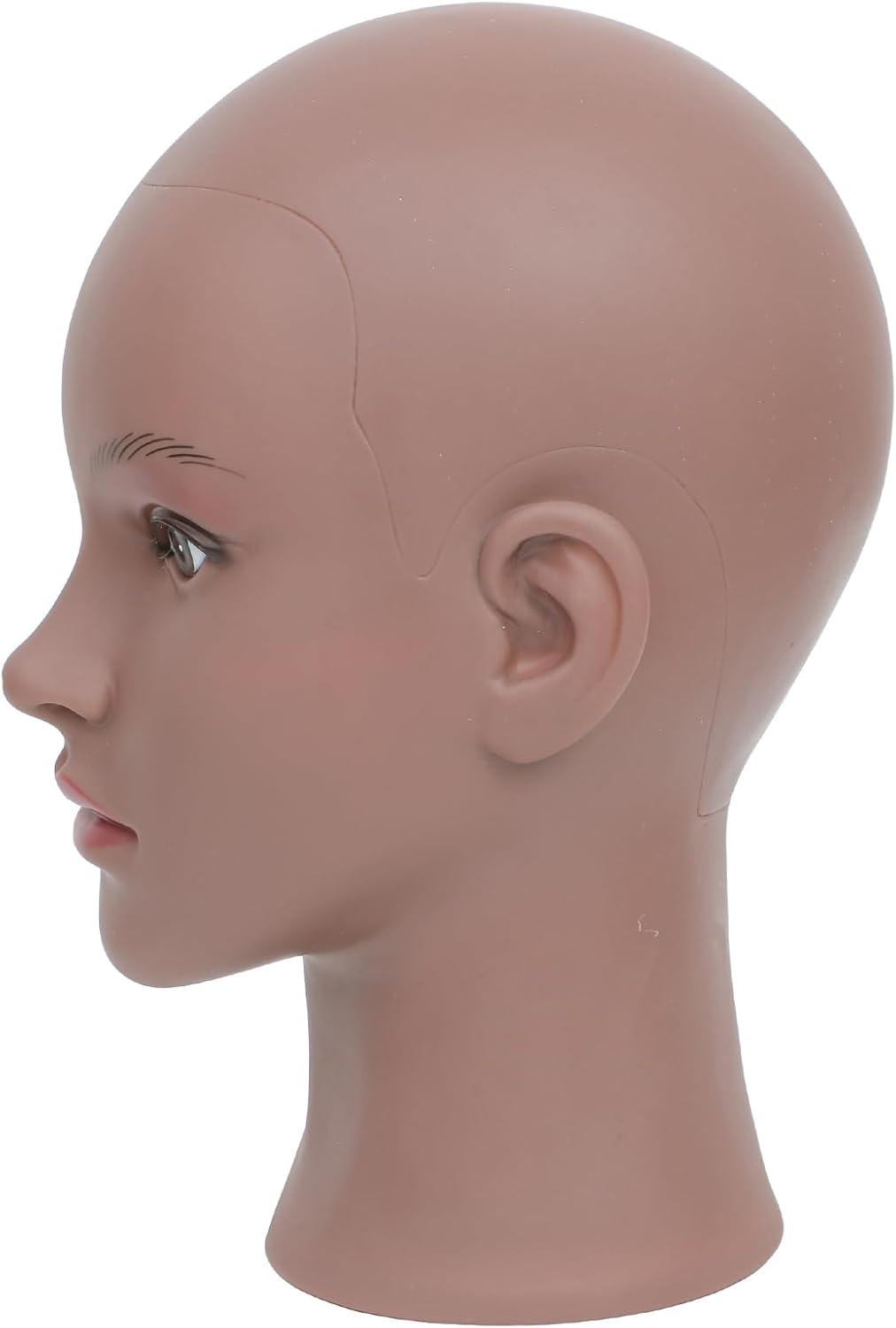 Schaufensterpuppe Kopf Glatze Afro Weibliche Kosmetologie Manikin Kopf für Perücken Machen Perücke D