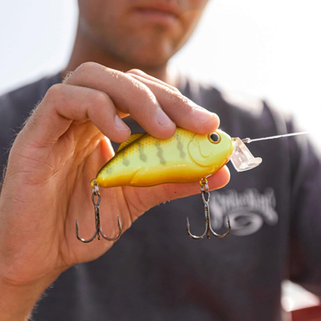 Strike King Hybrid Hunter Shallow Chartreuse mit schwarzer Rückseite 1 oz, Chartreuse mit schwarzer