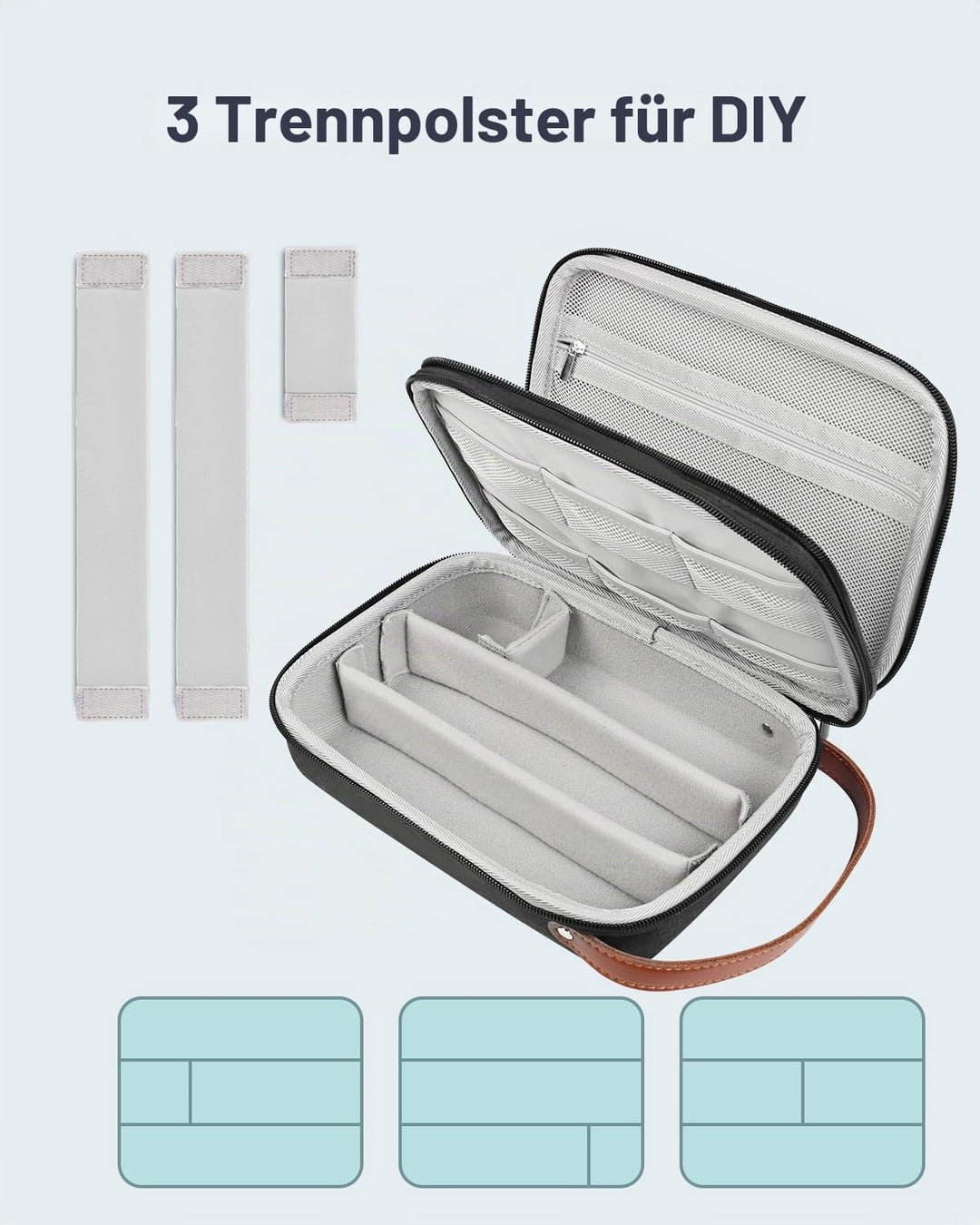 Luxtude Haarschneider Tasche für Reise,EVA Haarschnitt Barber Supplies Organizer Taschen,Trimmer Auf