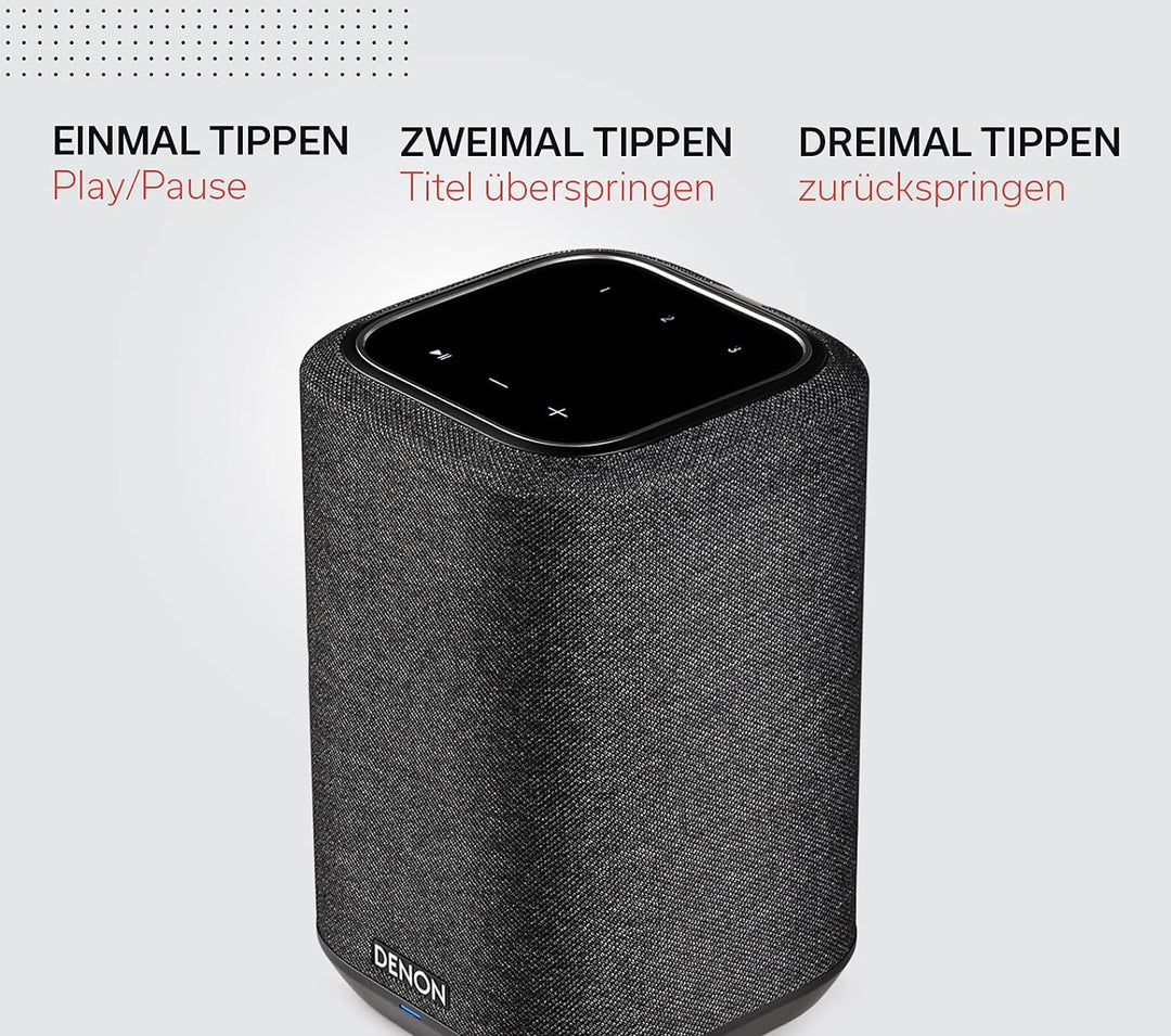 Denon Home 150 Multiroom-Lautsprecher, HiFi Lautsprecher mit HEOS Built-in, Alexa integriert, WLAN,