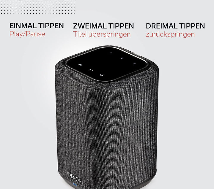 Denon Home 150 Multiroom-Lautsprecher, HiFi Lautsprecher mit HEOS Built-in, Alexa integriert, WLAN,