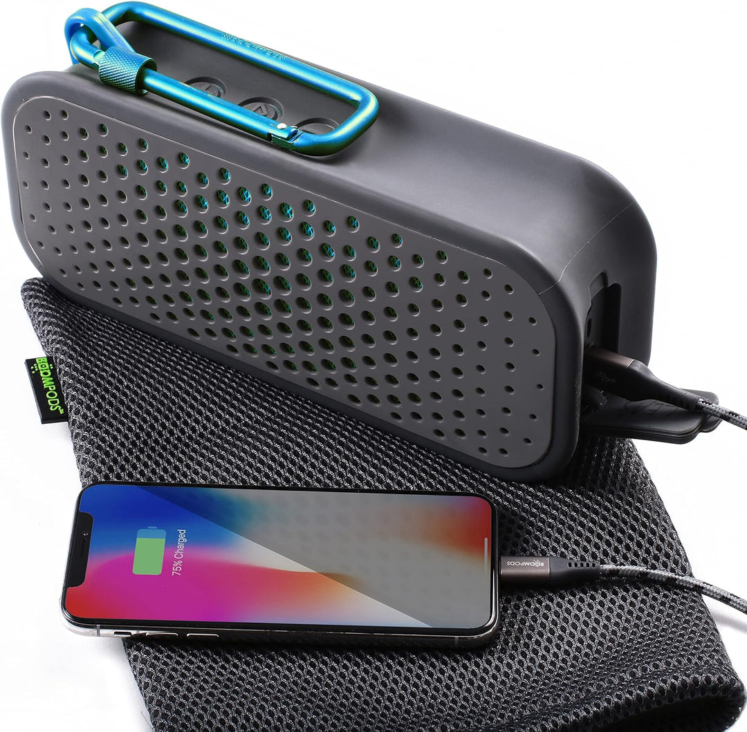 Boompods Blockblaster Bluetooth Wireless Speaker - Kompakter, tragbarer Bluetooth-Lautsprecher, IPX7