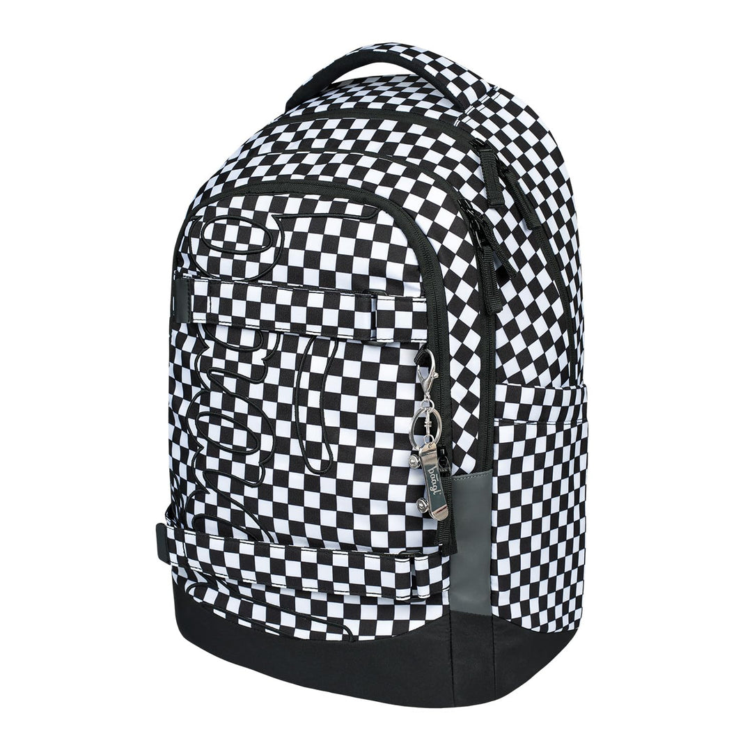 Baagl Schulrucksack für Jungen Mädchen Teenager - Skate Max - Skateboard Rucksack - Kinderrucksack m
