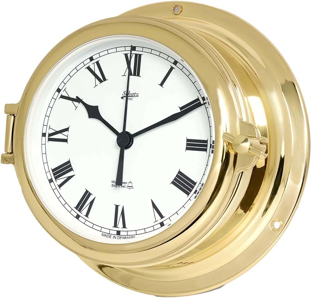 Delite 450cs Schatz Glasenuhr Midi Messing 155 mm x 68 mm