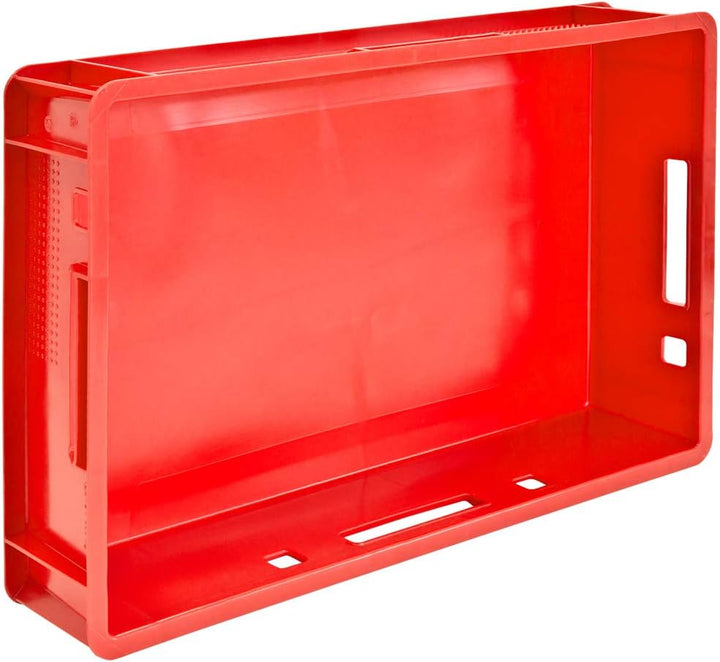 1 Stück E1 Fleischkiste Rot Kiste Eurobox Lebensmittelecht Metzgerkiste Box Aufbewahrungsbox Kunstst