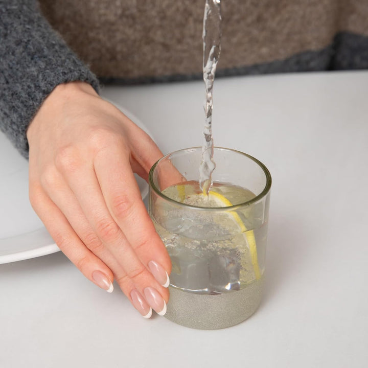 IWAS Upcycling-Trinkgläser, transparent, 250 ml, 6 Stück