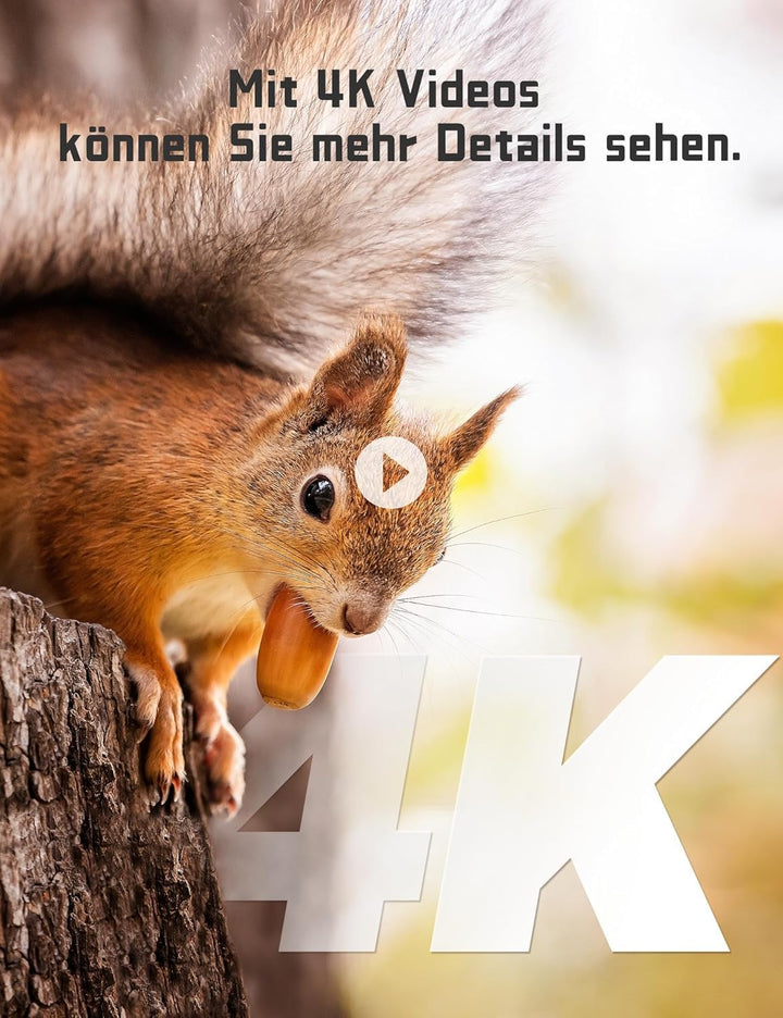 CEYOMUR Wildkamera, 4K 36MP HD Wildkamera mit Bewegungsmelder Nachtsicht, Wildtierkamera mit 2.0" LC