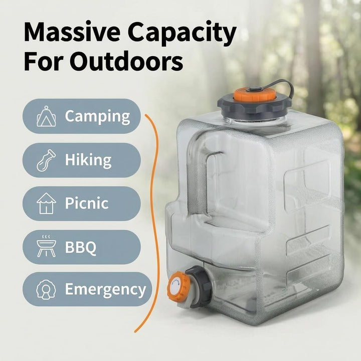 8-20L Wasserbehälter mit Hahn, Camping Wasserkanister kompatibel mit elektrischen Wasserpumpen, Trag