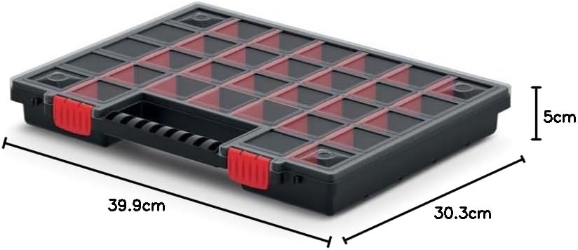 rg-vertrieb 5X Sortimentskasten Werkzeugkiste Organizer Set 5 Stück Sortierbox NORS Kleinteilemagazi