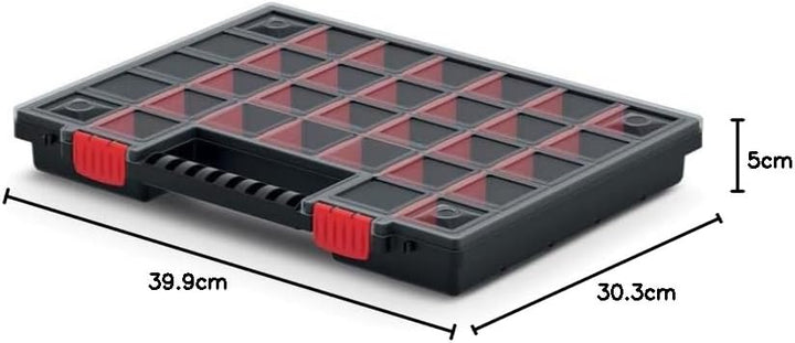 rg-vertrieb 5X Sortimentskasten Werkzeugkiste Organizer Set 5 Stück Sortierbox NORS Kleinteilemagazi