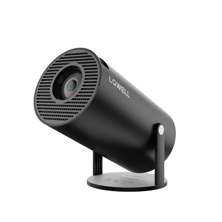 LQWELL® Beamer, Mini Projektor, unterstützt 5G WiFi, BT5.0 mit Android OS, Auto Trapezkorrektur, 220
