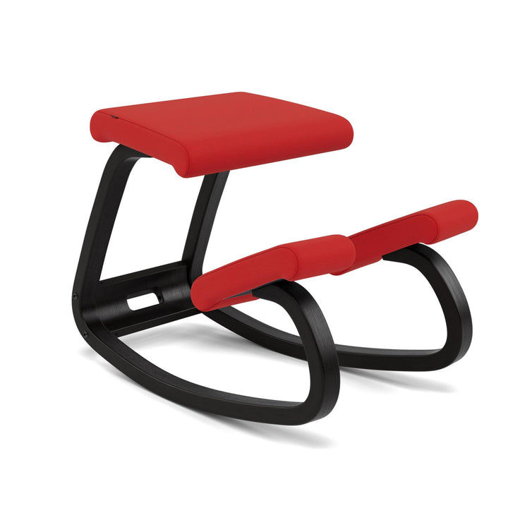 Variable, Original Kniestuhl, Design von Peter Opsvik - Schwarz/Rot Black/Red, Black/Red