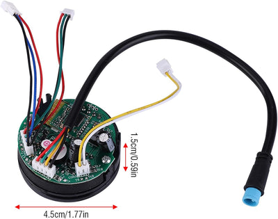 KIMISS Faltbarer Elektroroller, Board Dashboard mit Cover Armaturenbrett für Elektroscooter Board Ni