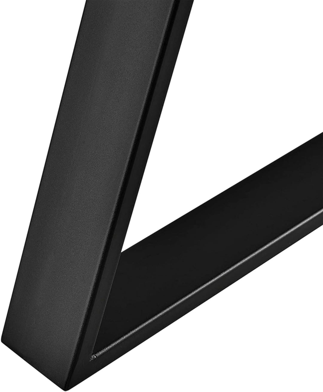 [en.casa] Tischbeine Lyngby Möbelfüsse 2 Stück Tischgestell für Esstisch Metall Schwarz 2 x Tischfüs