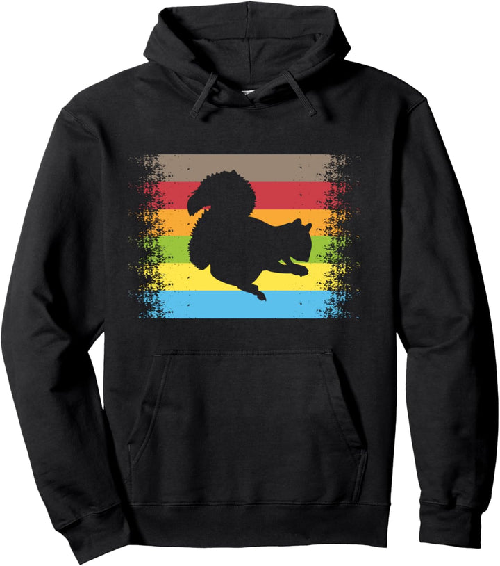 Vintage Eichhörnchen Pullover Hoodie