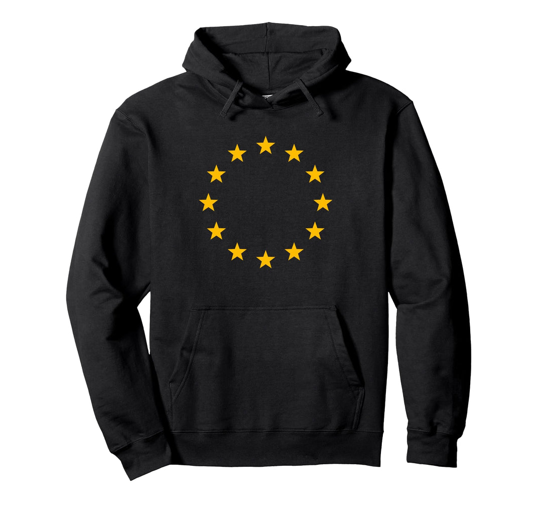 Europa Symbol Logo Zeichen Sterne Kranz EU Flagge Fahne Pullover Hoodie