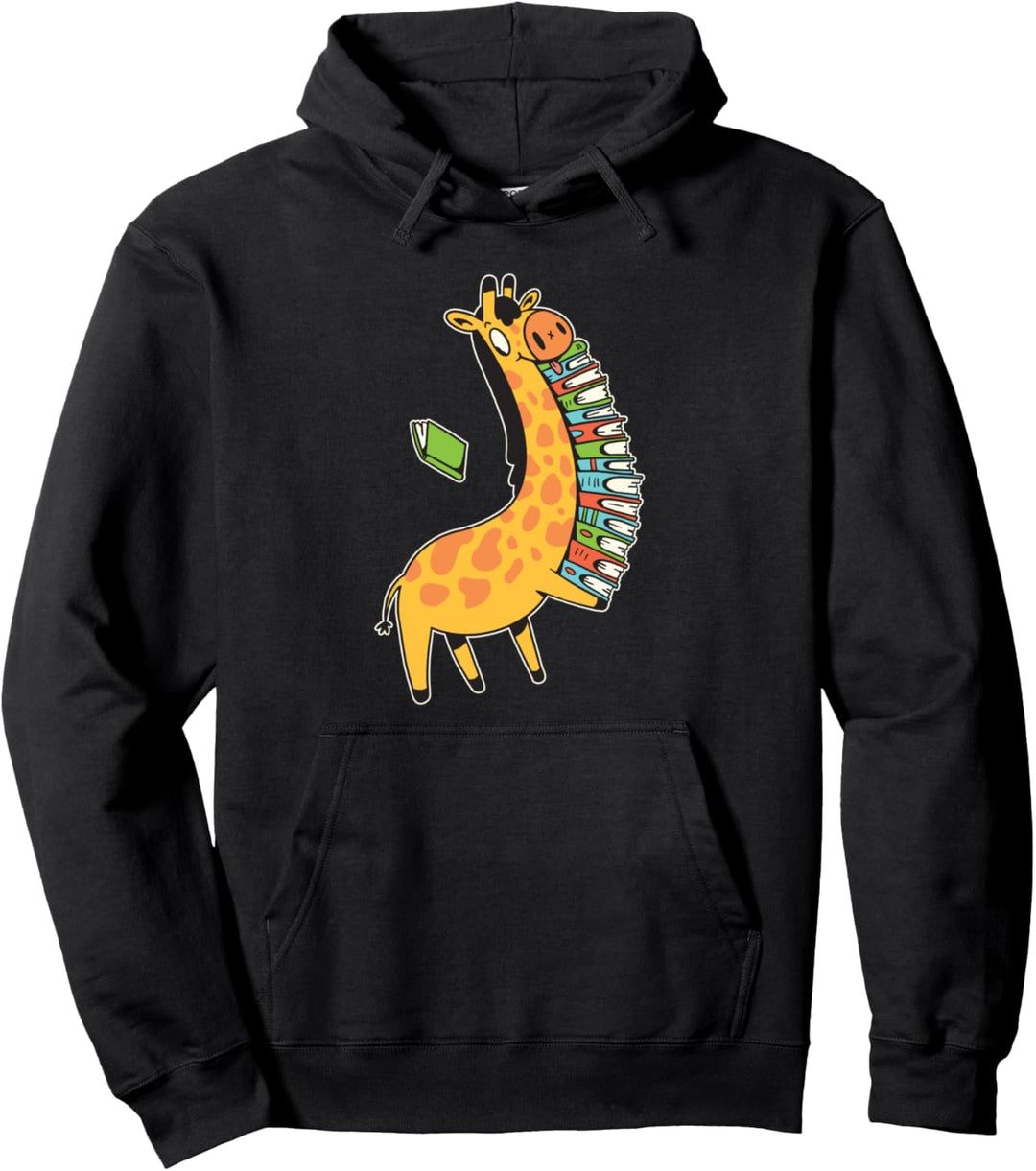 Giraffe Bücher Pullover Hoodie