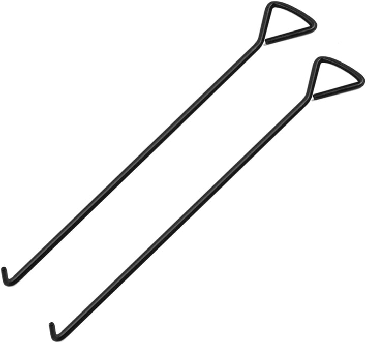 MaxAwe 2 Stk 60cm kanaldeckelheber, Kanalhaken Schachthaken Schachtdeckelhaken Für Kanaldeckel Kohle