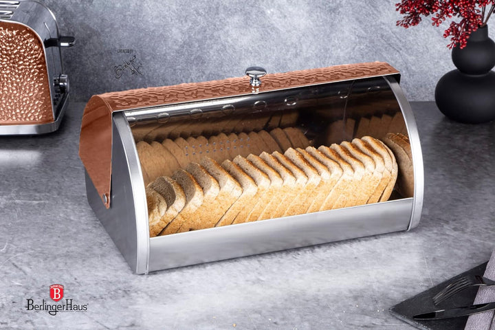 Berlinger Haus Metallic Line- Rose Gold Edition Brotbox, BH/6714 Roségold Edelstahl 18/8