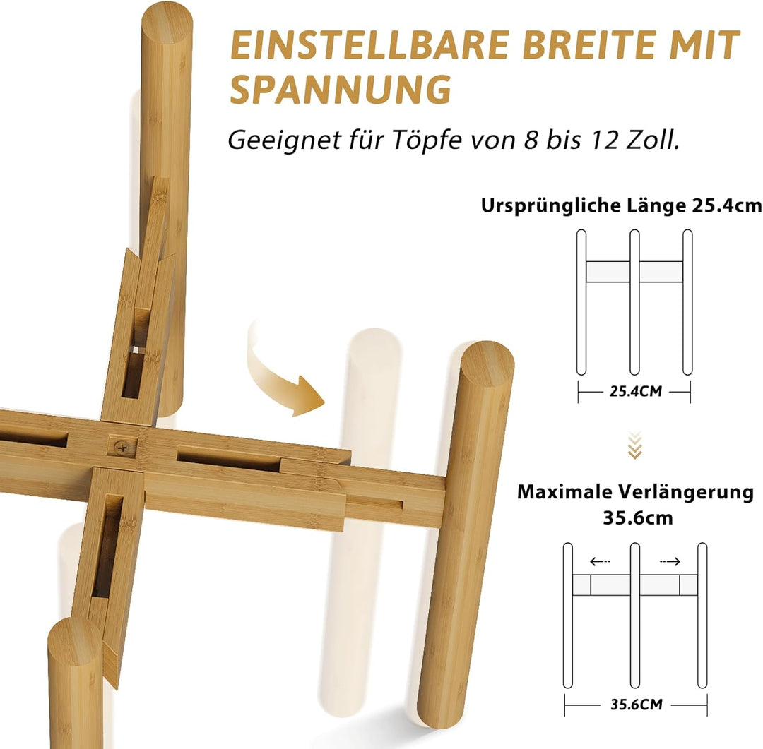 Bamworld blumenhocker outdoor blumenständer Bambus pflanzenhocker indoor blumentreppe outdoor wetter
