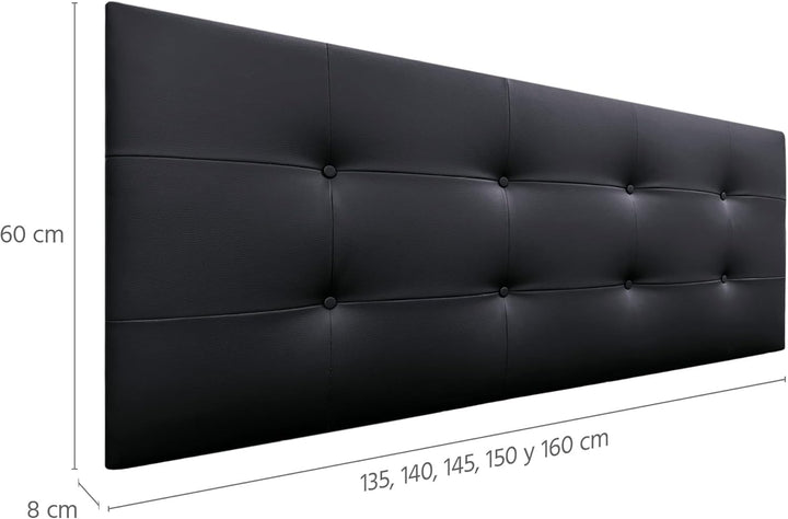 DHOME Kopfteil, gepolstertes Bett Kopfteil 8cm dick. Gepolstertes Kopfteil ACUALINE Stoff und Kunstl